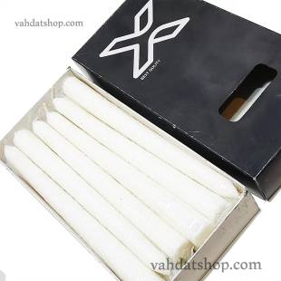 شمع قلمی 20 سفید اکلیلی